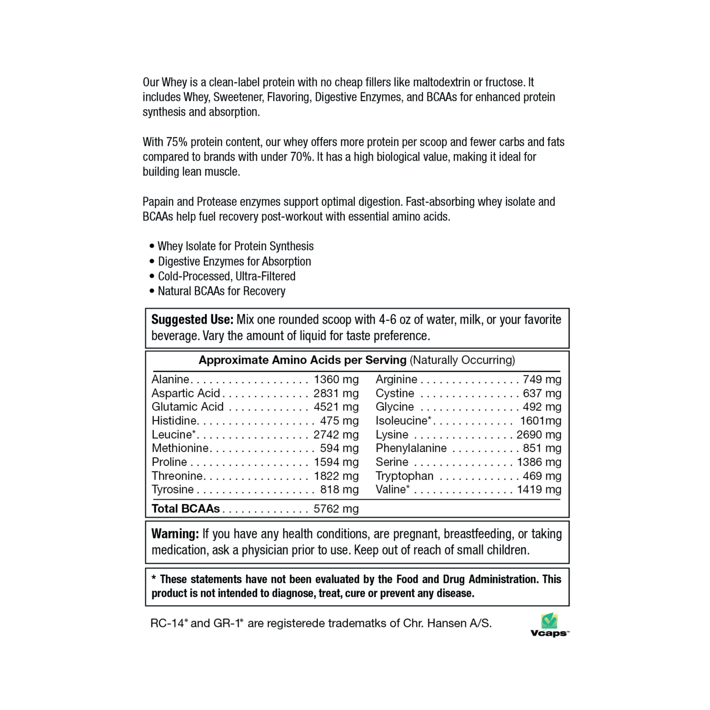 D1 Whey Protein - Vanilla