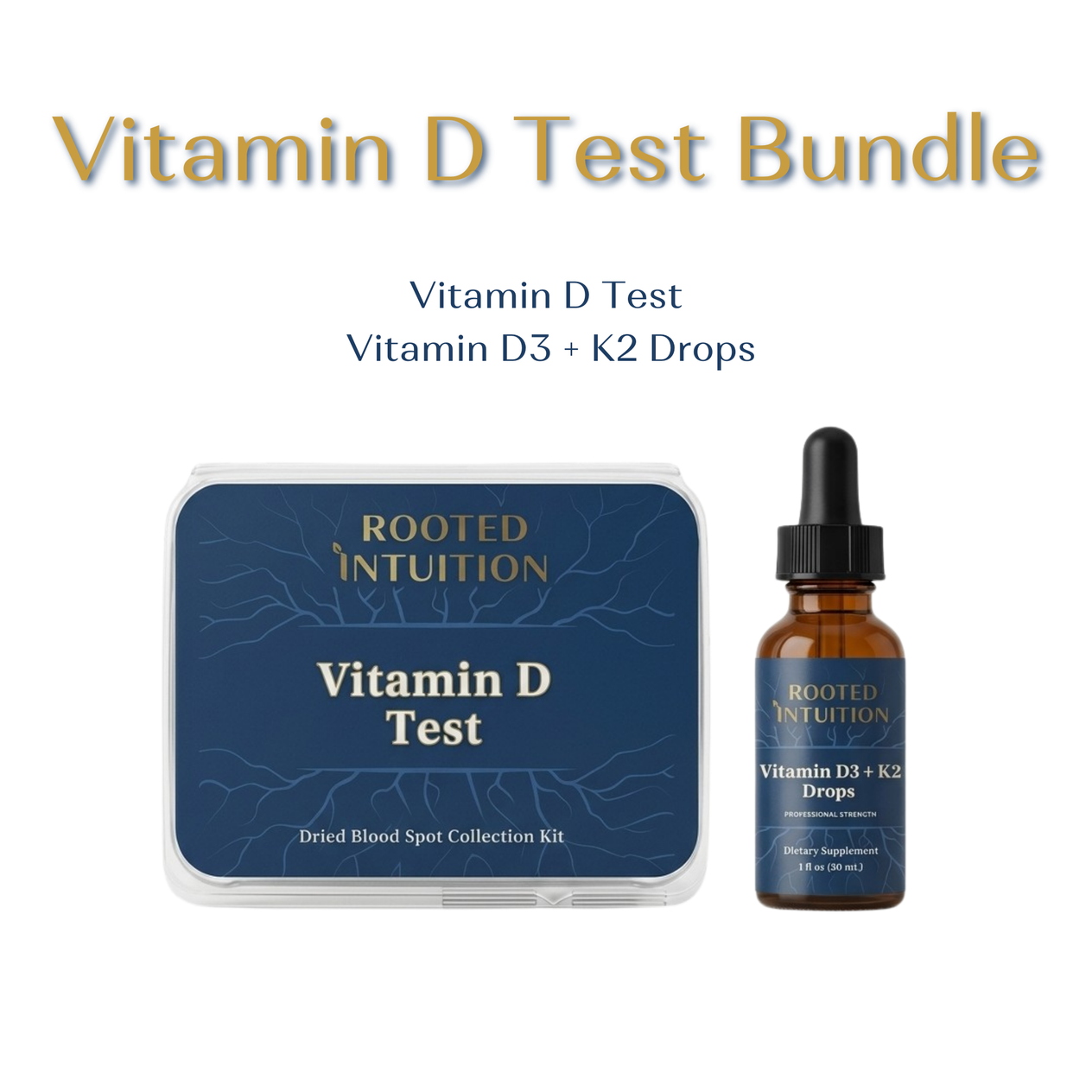 Vitamin D Test + Vitamin D3 + K2 Drops