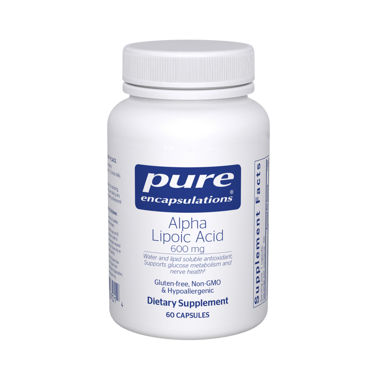 Alpha Lipoic Acid 600 mg.