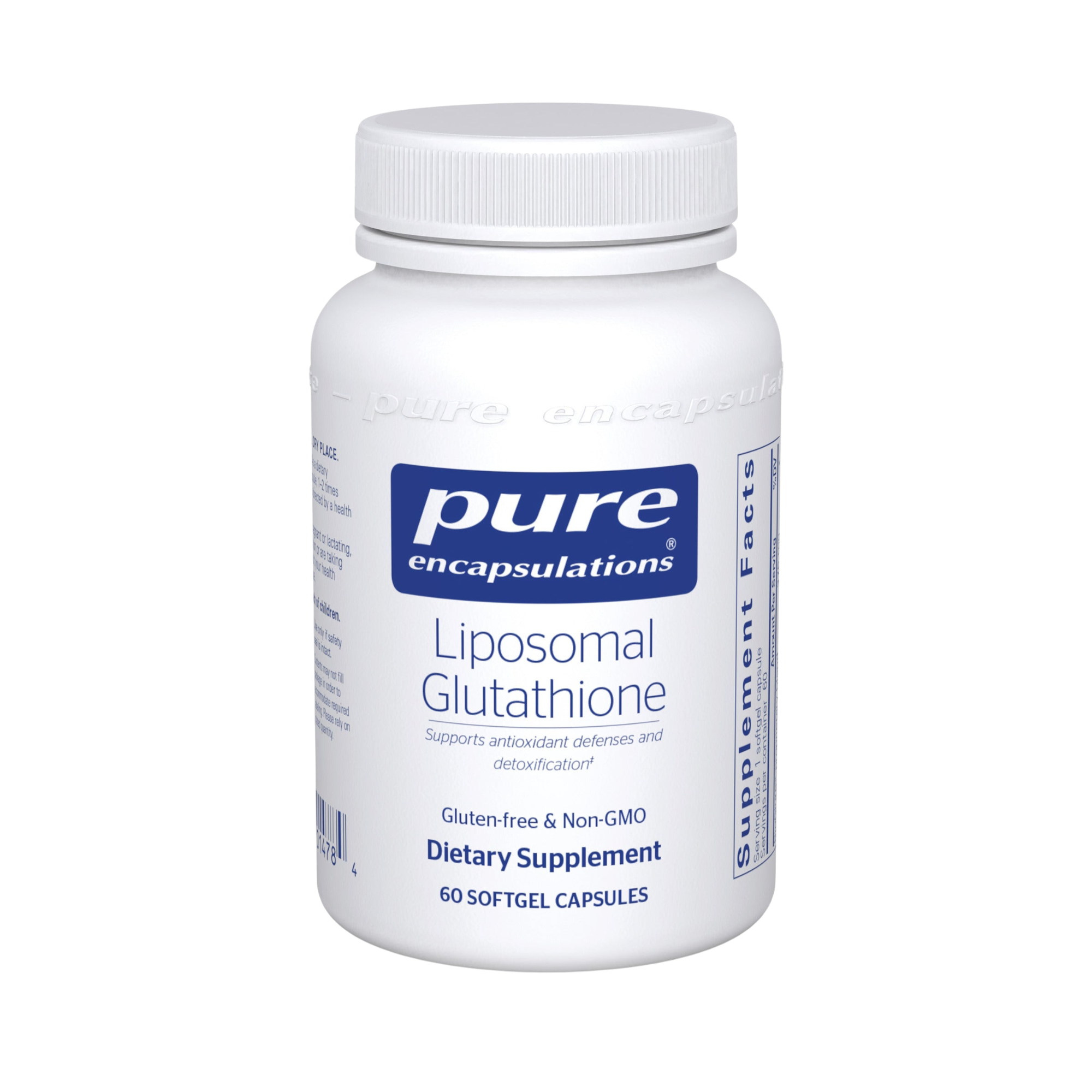 pure glutathione pills Pure Encapsulations Liposomal Glutathione