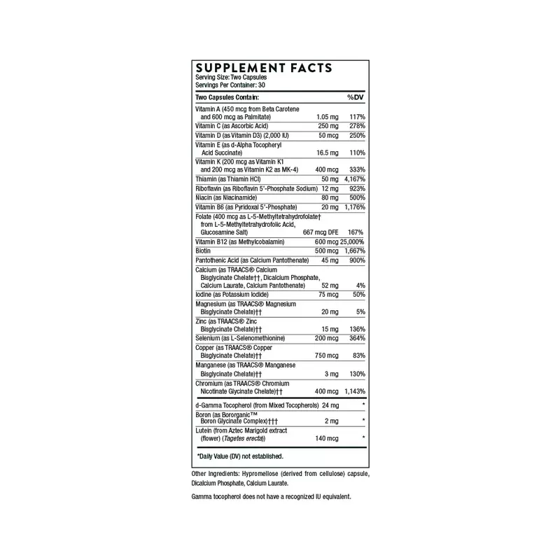 Basic Nutrients 2/Day - NSF Certified