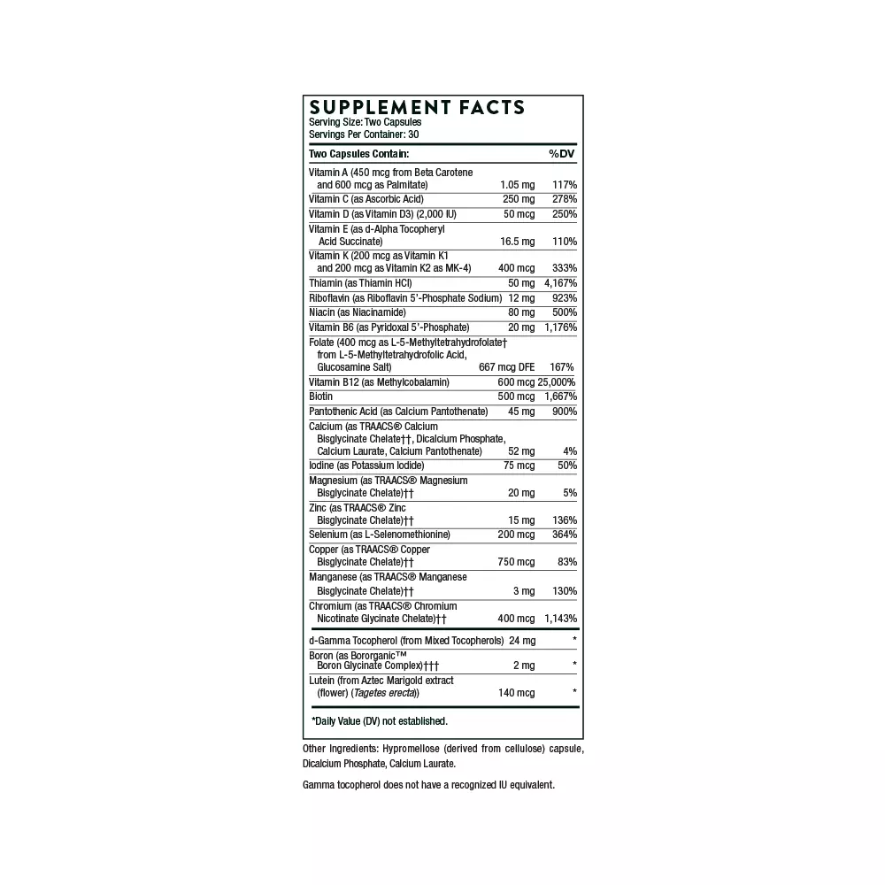 Basic Nutrients 2/Day - NSF Certified