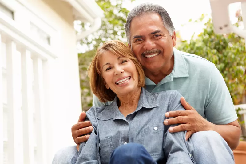 smiling couple